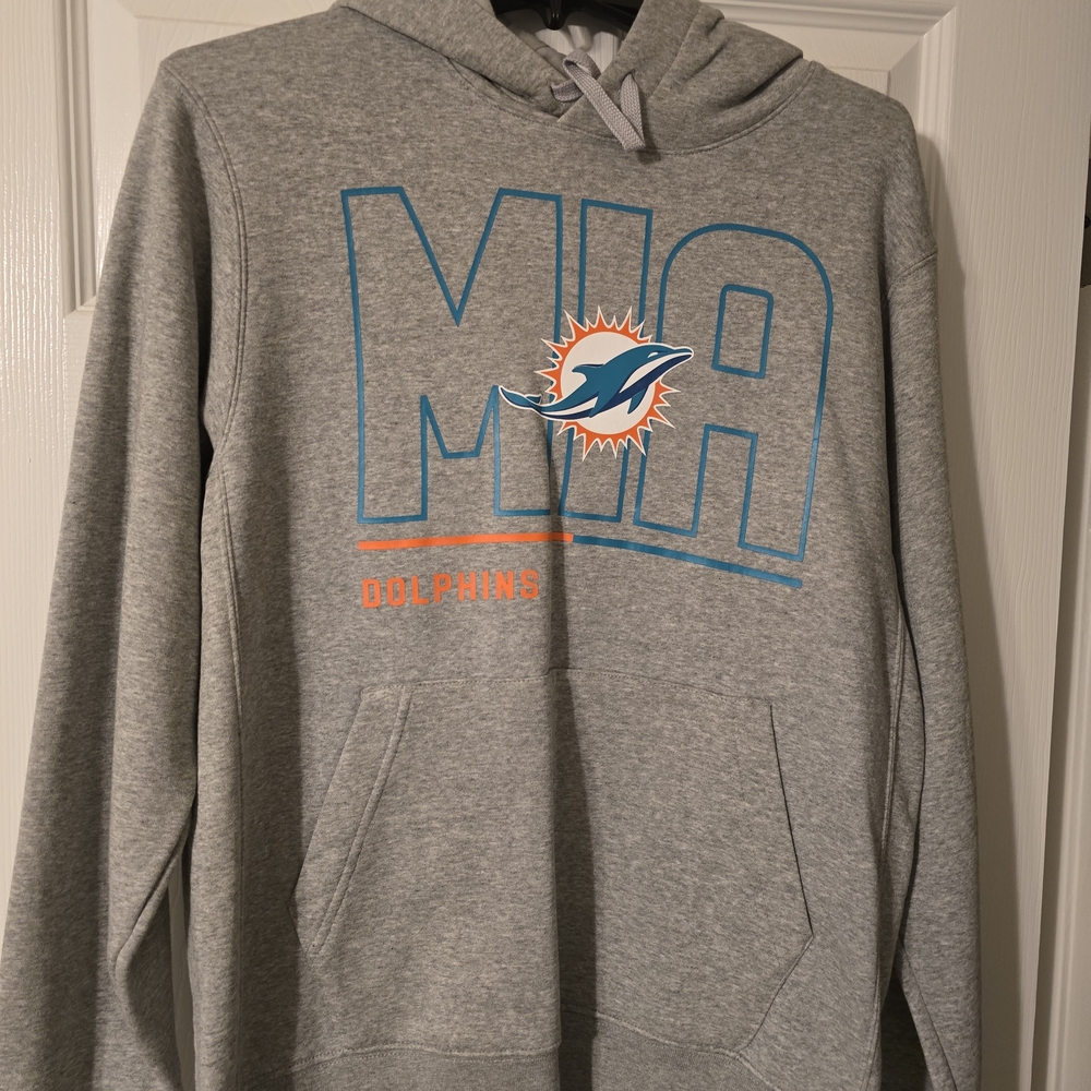 Gray Miami Dolphins Hoodie
